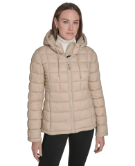 Женская стеганая куртка Tommy Hilfiger 1159862525 (Бежевый M)