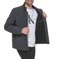 Мужская куртка Softshell Calvin Klein с подкладкой из шерпы 1159862836 (Серый XXL)