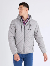Чоловіча стьобана куртка US Polo Assn з хутряною підкладкою 1159863102 (Сірий XXL)