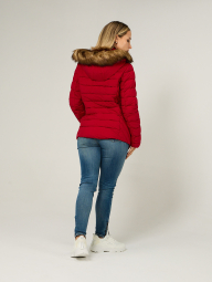 Женская стеганая куртка Tommy Hilfiger 1159863761 (Красный S)