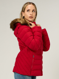 Женская стеганая куртка Tommy Hilfiger 1159863761 (Красный S)