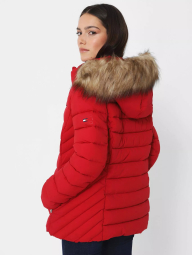 Женская стеганая куртка Tommy Hilfiger 1159863761 (Красный S)