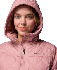 Женская стеганая куртка Columbia на меху 1159864141 (Розовый L)