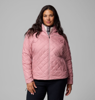 Женская стеганая куртка Columbia на меху 1159864141 (Розовый L)