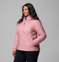 Женская стеганая куртка Columbia на меху 1159864141 (Розовый L)