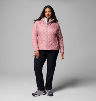 Женская стеганая куртка Columbia на меху 1159864141 (Розовый L)