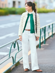 Женская ультралегкая куртка UNIQLO 1159864590 (Молочный S)