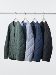 Легка куртка на гудзиках PUFFERTECH Uniqlo 1159865277 (Синій XL)
