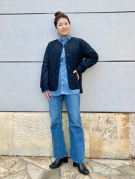 Легка куртка на гудзиках PUFFERTECH Uniqlo 1159865277 (Синій XL)