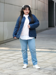 Легка куртка на гудзиках PUFFERTECH Uniqlo 1159865277 (Синій XL)