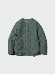 Легка куртка на гудзиках PUFFERTECH Uniqlo 1159865522 (Зелений M)
