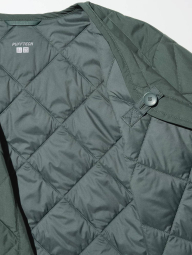 Легка куртка на гудзиках PUFFERTECH Uniqlo 1159865522 (Зелений M)