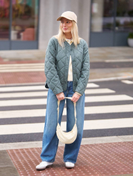 Легка куртка на гудзиках PUFFERTECH Uniqlo 1159865522 (Зелений M)