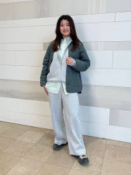 Легка куртка на гудзиках PUFFERTECH Uniqlo 1159865522 (Зелений M)