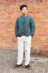 Легка куртка на гудзиках PUFFERTECH Uniqlo 1159865522 (Зелений M)