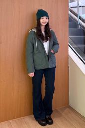 Легка куртка на гудзиках PUFFERTECH Uniqlo 1159865522 (Зелений M)