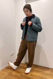 Легка куртка на гудзиках PUFFERTECH Uniqlo 1159865522 (Зелений M)