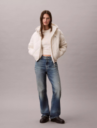 Жіноча стьобана куртка Calvin Klein 1159893467 (Молочний XL)