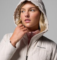 Женская стеганая куртка Columbia на меху 1159954759 (Бежевый 1X)