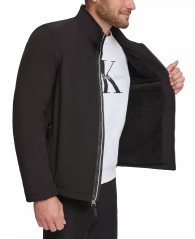 Мужская куртка Softshell Calvin Klein с подкладкой из шерпы 1160395502 (Черный S)