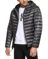 Мужская куртка Calvin Klein с капюшоном 1160667370 (Серый XL)