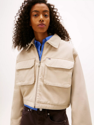 Женская укороченная куртка Tommy Hilfiger 1161042471 (Бежевый L)