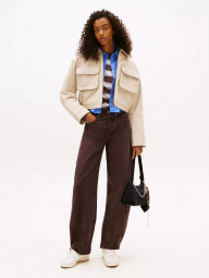 Женская укороченная куртка Tommy Hilfiger 1161042471 (Бежевый L)