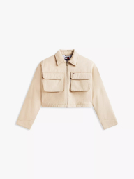 Женская укороченная куртка Tommy Hilfiger 1161042471 (Бежевый L)