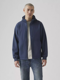 Чоловіча куртка Soft Shell Levi's з капюшоном 1161810135 (Синій XXL)
