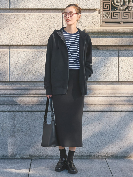 Стильний лонгслів Uniqlo 1159838469 (Синій L)