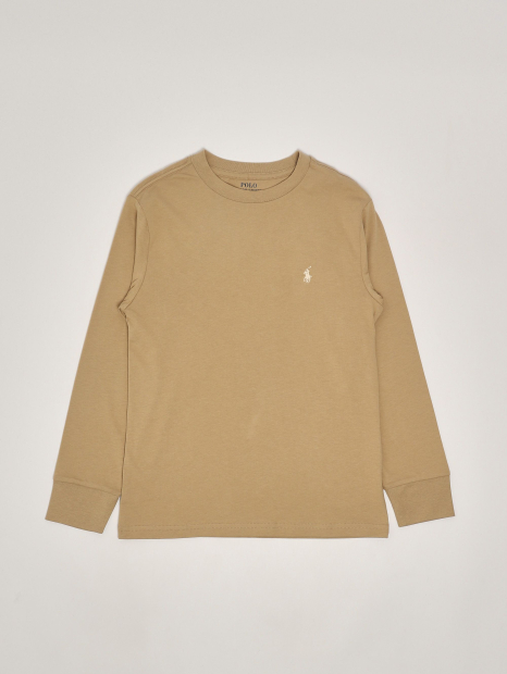 Чоловічий лонгслів для хлопчика Polo Ralph Lauren з логотипом 1159838517 (Бежевий S)