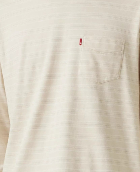 Мужской лонгслив Levi's с принтом 1159839104 (Бежевый L)