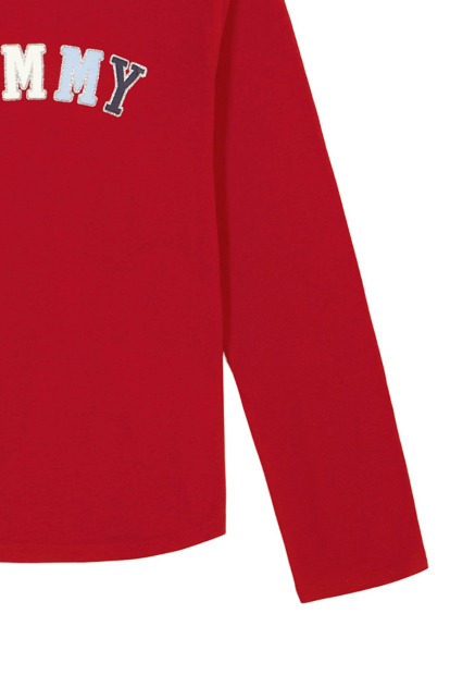 Дитячий лонгслів Tommy Hilfiger з логотипом 1159839465 (Червоний M)