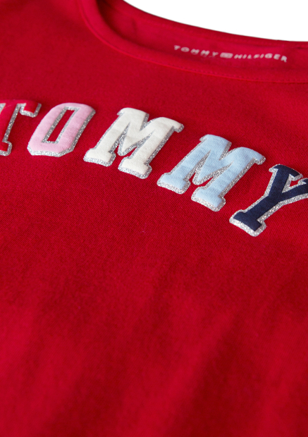 Дитячий лонгслів Tommy Hilfiger з логотипом 1159839465 (Червоний M)