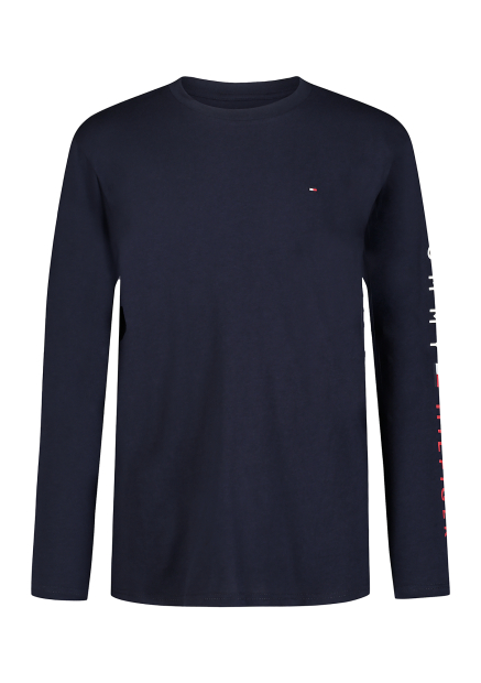 Дитячий лонгслів Tommy Hilfiger з логотипом 1159839575 (Синій XL)