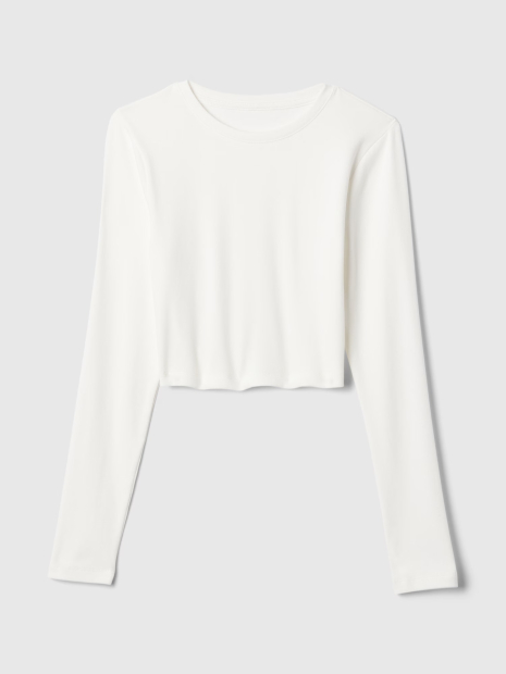 Укороченный лонгслив GAP 1159841101 (Белый M)