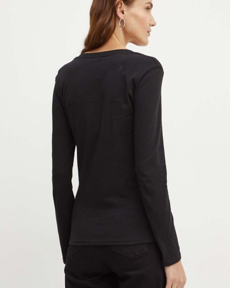 Базовий лонгслів Armani Exchange з логотипом 1159841454 (Чорний XXL)
