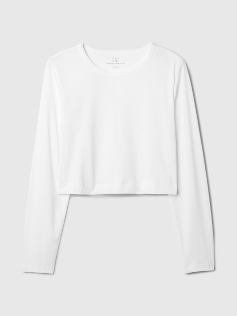 Укороченный лонгслив GAP 1159841559 (Белый S)