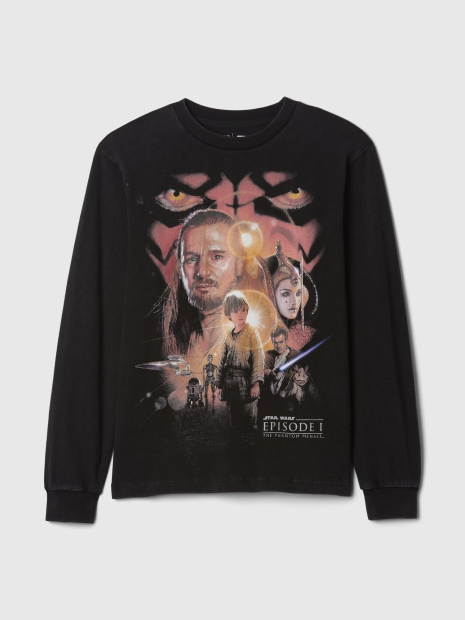 Мужской лонгслив с принтом Star Wars GAP 1159841552 (Черный XXL)