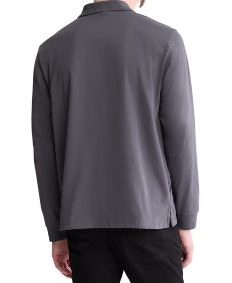 Мужской лонгслив-поло Calvin Klein 1159841760 (Серый XL)