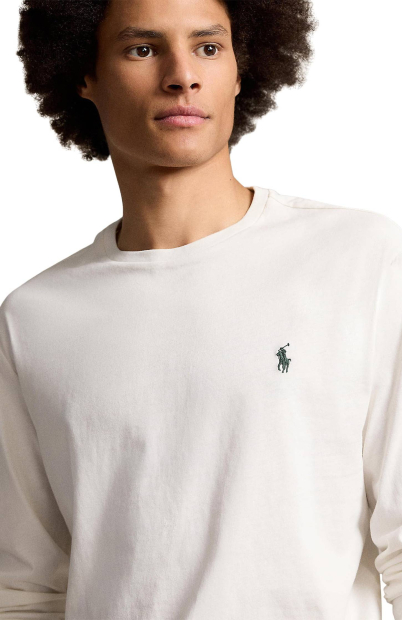 Лонгслив мужской Polo Ralph Lauren с логотипом 1159841966 (Молочный XXL)