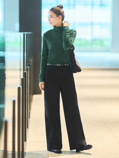 Флісовий лонгслів HEATTECH UNIQLO водолазка 1159842322 (Зелений XL)
