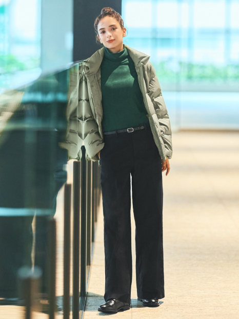 Флісовий лонгслів HEATTECH UNIQLO водолазка 1159842322 (Зелений XL)
