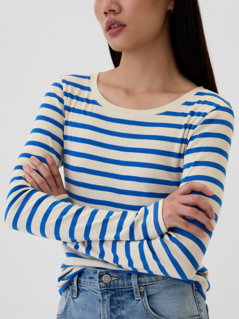 Жіночий лонгслів GAP в смужку 1159843552 (Різні кольори XXL)