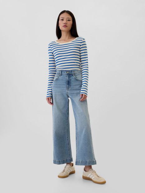 Жіночий лонгслів GAP в смужку 1159843552 (Різні кольори XXL)