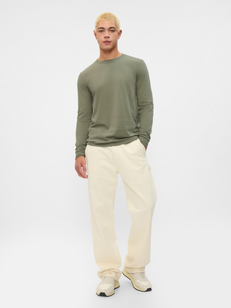 Базовый лонгслив GAP 1159844824 (Зеленый M)