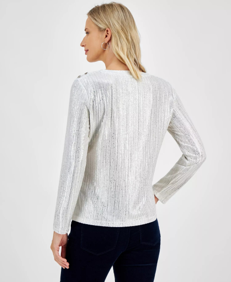 Женский лонгслив Tommy Hilfiger 1159845655 (Серый XL)