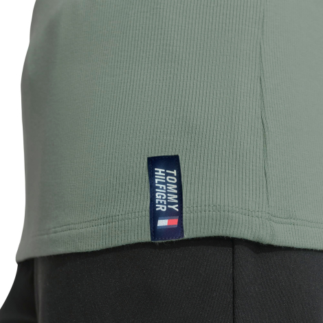 Женский лонгслив Tommy Hilfiger в рубчик 1159845668 (Зеленый XL)