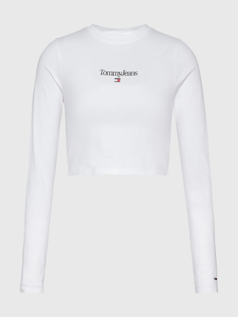 Женский укороченный лонгслив Tommy Hilfiger 1159846117 (Белый XL)