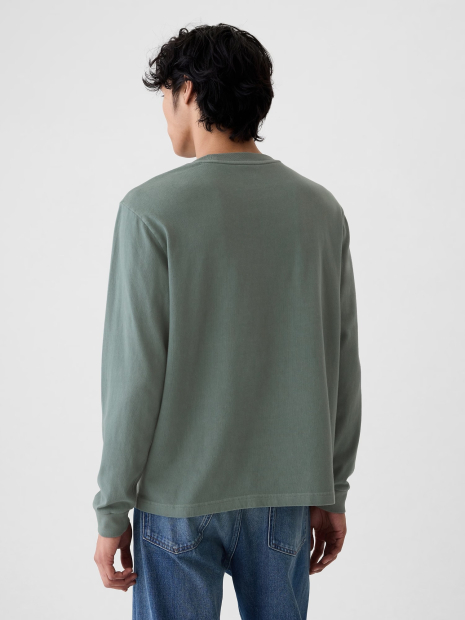 Чоловічий лонгслів GAP 1159846210 (Зелений 3XL)